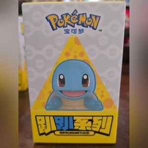 Pokemon Squirtle Collectible in Blue and Yellow Box